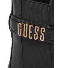 GUESS YELMA Botine cu logo metalic BLACK - Pantofi femei - 6