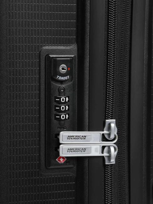 AEROSTEP Cărucior extensibil de dimensiune medie BLACK - Trolere rigide