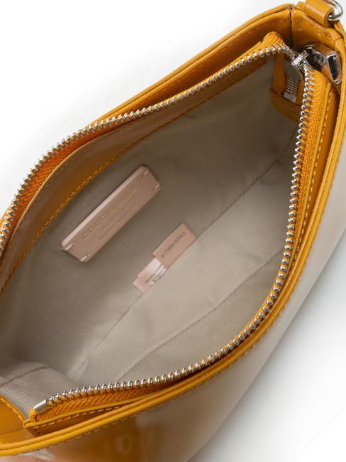 LILY SHINY CALF Geanta mini din piele cu maner de lant răşină - Genți femei