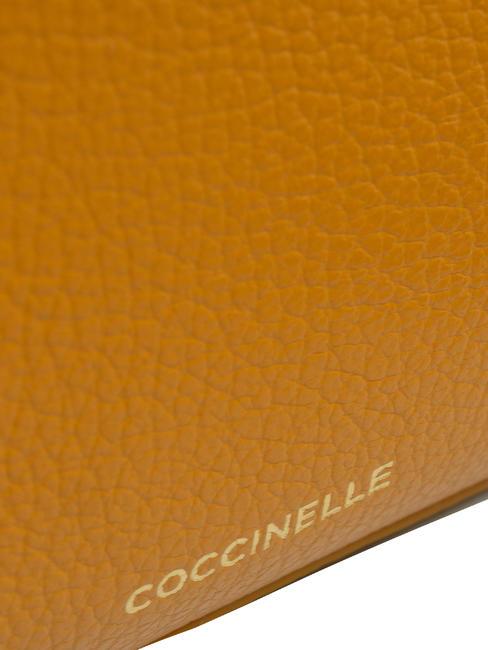 LILY Geantă din piele texturată cu m&acirc;ner cu lanț răşină - Genți femei