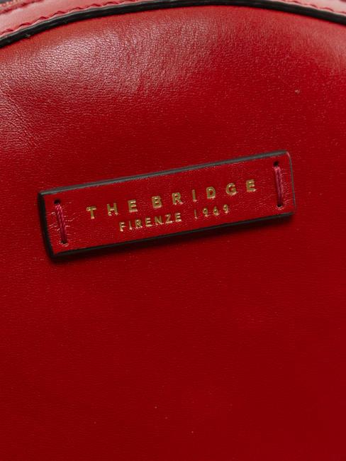 COSTANZA Rucsac din piele cireș / aur - Genți femei