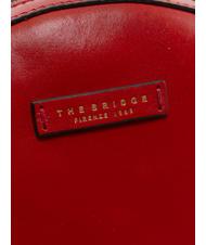 THE BRIDGE COSTANZA Rucsac din piele cireș / aur - Genți femei - 3