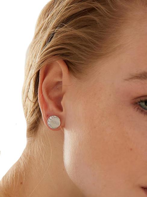 MOON FASES Cercei cu cristale SILVER - Cercei