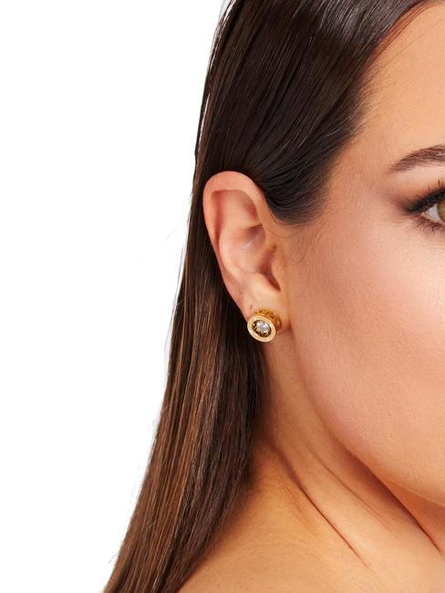 SOLITAIRE Cercei cu cristale aur galben - Cercei