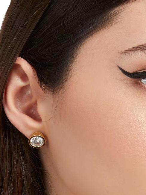 DAKTARI Cercei cu zirconi oţel - Cercei