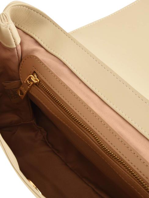 HEART LOGO Geanta de mana, cu bareta de umar fildeş - Genți femei