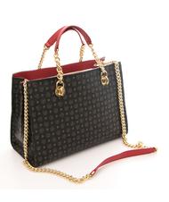 POLLINI Tapiro Geantă de m&acirc;nă, cu curea de umăr lac negru - Genți femei - 2