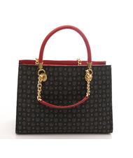 POLLINI Tapiro Geantă de m&acirc;nă, cu curea de umăr lac negru - Genți femei - 3