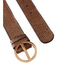 BORBONESE GRAFFITI Cureaua cu catarama rotunda natural op / negru - Curele - 2