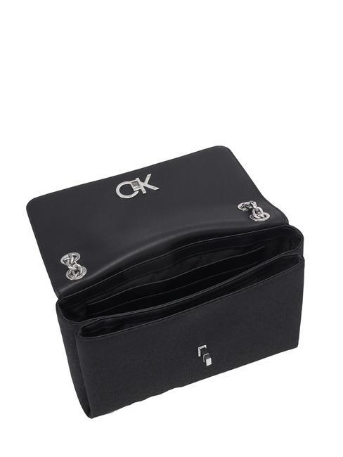 RE-LOCK Convertible Geanta de umar/ crossbody negru si negru - Genți femei