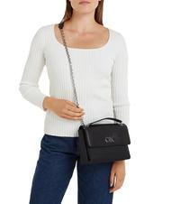 CALVIN KLEIN RE-LOCK Convertible Geanta de umar/ crossbody negru si negru - Genți femei - 5
