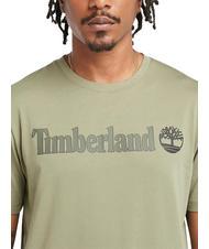 TIMBERLAND KENNEBEC RIVER LINEAR LOGO Tricou din bumbac cassel pământ - tricou - 3