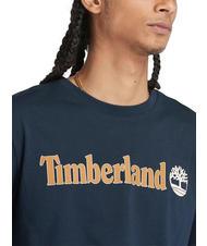 TIMBERLAND KENNEBEC RIVER LINEAR LOGO Tricou din bumbac safir închis - tricou - 3