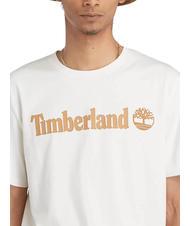 TIMBERLAND KENNEBEC RIVER LINEAR LOGO Tricou din bumbac alb vintage - tricou - 3