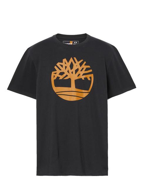 KBEC RIVER Tricou cu maneca scurta cizmă neagră/grâu - tricou