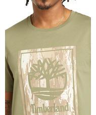 TIMBERLAND STACK LOGO Tricou din bumbac cassel pământ - tricou - 3