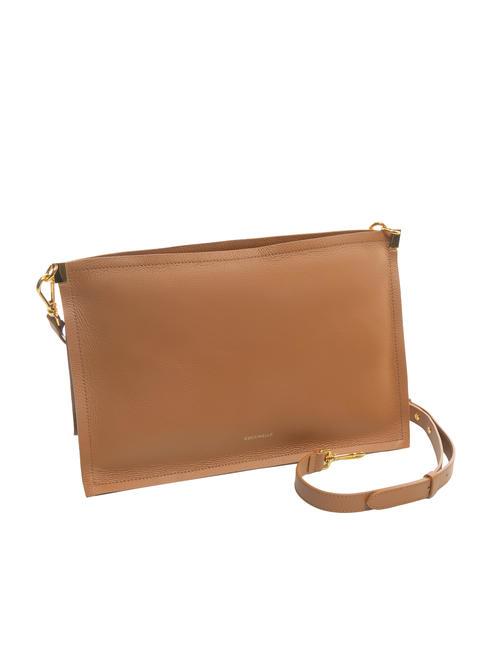 SNIP Geanta de umar din piele ciocanita cuir/noir - Genți femei