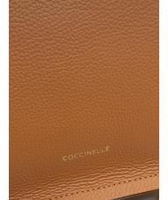 COCCINELLE SNIP Geanta de umar din piele ciocanita cuir/noir - Genți femei - 5