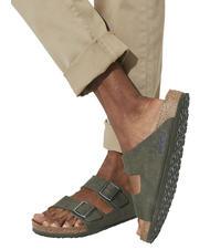 BIRKENSTOCK ARIZONA Papuc cu două benzi cimbru de praf de desert - Pantofi unisex - 8
