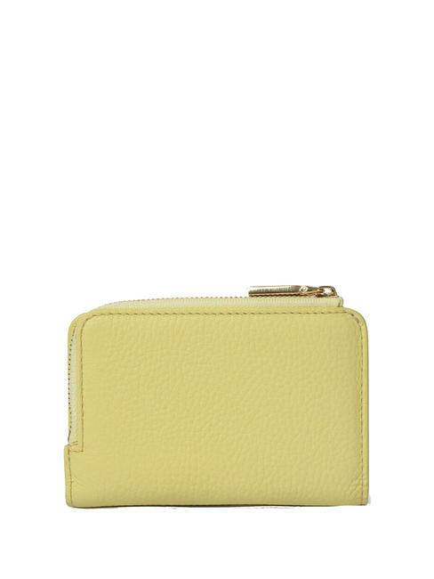 METALLIC SOFT Portofel mic din piele texturată spălat de var - Portofele femei