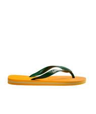 HAVAIANAS BRASIL LOGO &Icirc;ncălțăminte bărbătească pop galben - Pantofi unisex - 3