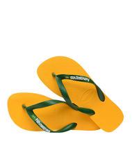 HAVAIANAS BRASIL LOGO &Icirc;ncălțăminte bărbătească pop galben - Pantofi unisex - 4