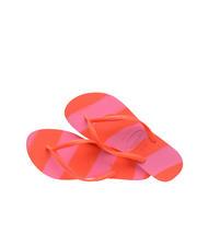 HAVAIANAS SLIM COLOR FUN Papuci flip-flop coral neon - Pantofi femei - 4