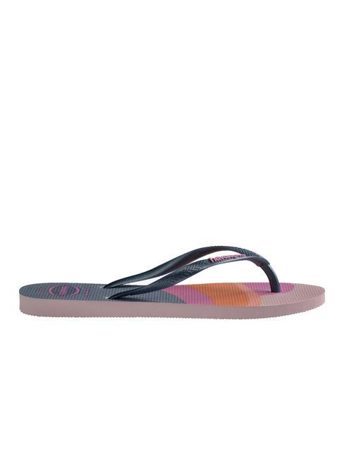 PALETTE GLOW Papuci flip-flop trandafiri de bujor - Pantofi femei