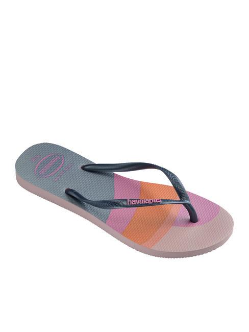 PALETTE GLOW Papuci flip-flop trandafiri de bujor - Pantofi femei