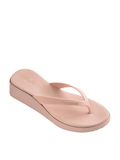 HIGH PLATFORM Flip-flops cu pană ballet a crescut - Pantofi femei