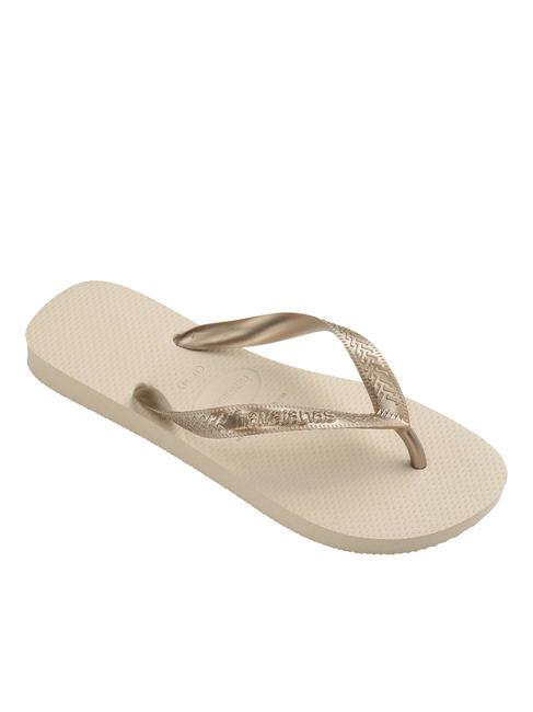 TOP TIRAS SENSES Papuci flip-flop bej - Pantofi femei