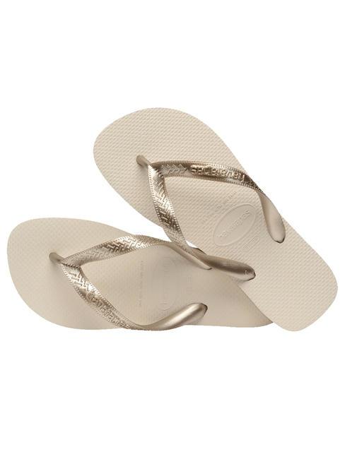 TOP TIRAS SENSES Papuci flip-flop bej - Pantofi femei