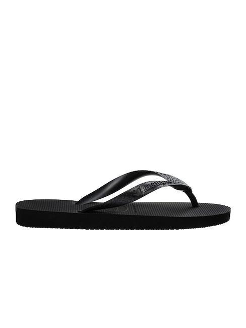 TOP TIRAS SENSES Papuci flip-flop BLACK - Pantofi femei