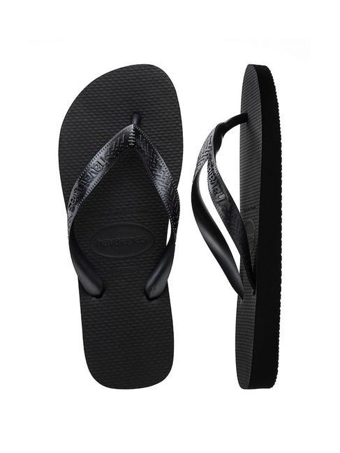 TOP TIRAS SENSES Papuci flip-flop BLACK - Pantofi femei