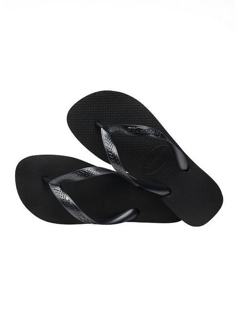 TOP TIRAS SENSES Papuci flip-flop BLACK - Pantofi femei