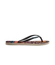 HAVAIANAS SLIM PATCHWORK Papuci flip-flop - Pantofi femei