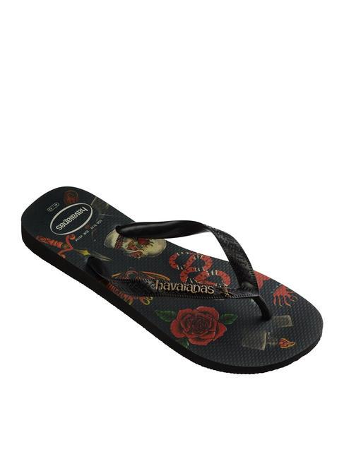 TOP TRIBO TOP flip-flops negru negru - Pantofi bărbați