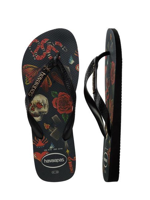 TOP TRIBO TOP flip-flops negru negru - Pantofi bărbați