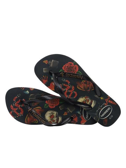 TOP TRIBO TOP flip-flops negru negru - Pantofi bărbați