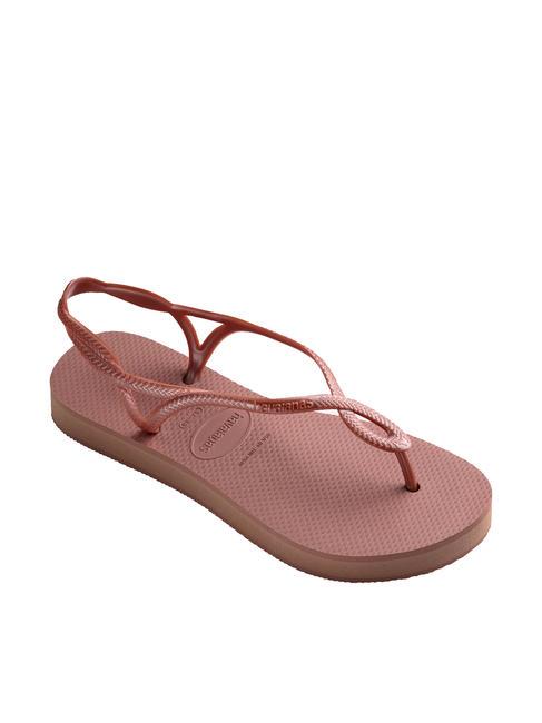 LUNA FLATFORM Sandale flip-flop cu formă plată CROCUS / ROSE - Pantofi femei