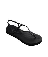 HAVAIANAS LUNA FLATFORM Sandale flip-flop cu formă plată BLACK - Pantofi femei - 3
