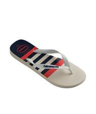 HAVAIANAS Haltere TOP NAUTICAL alb/alb/bleumarin - Pantofi bărbați - 3