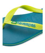 HAVAIANAS BRASIL LOGO Încălțăminte bărbătească albastru amazonit - Pantofi unisex - 3