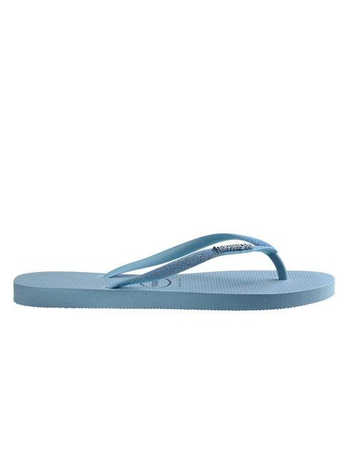 SLIM GLITTER IRIDESCENT Papuci flip-flop albastru lavandă - Pantofi femei