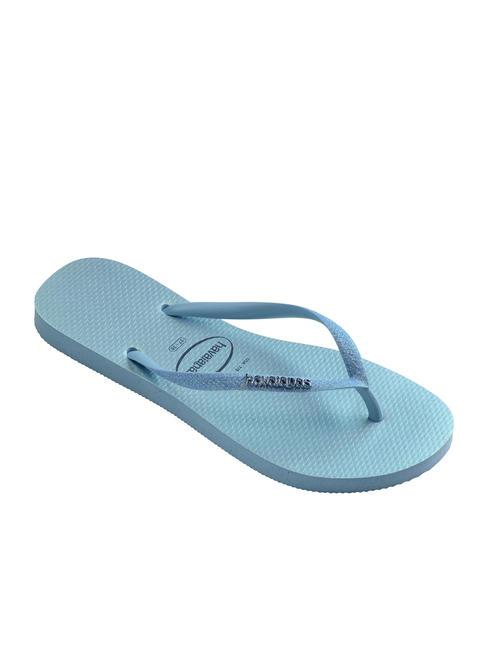 SLIM GLITTER IRIDESCENT Papuci flip-flop albastru lavandă - Pantofi femei