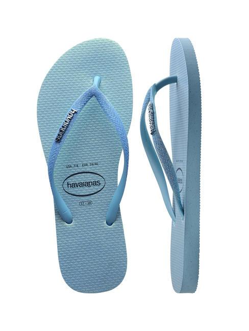 SLIM GLITTER IRIDESCENT Papuci flip-flop albastru lavandă - Pantofi femei
