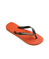 HAVAIANAS BRASIL LOGO Încălțăminte bărbătească portocaliu apus de soare - Pantofi unisex - 3