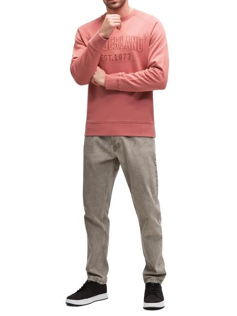 MOODRN Hanorac din bumbac mahon deschis - hanorace