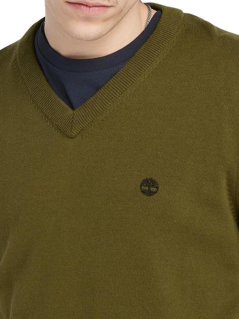 WILLIAMS RIVER  Pulover din bumbac darkoliv - Pulovere pentru bărbați