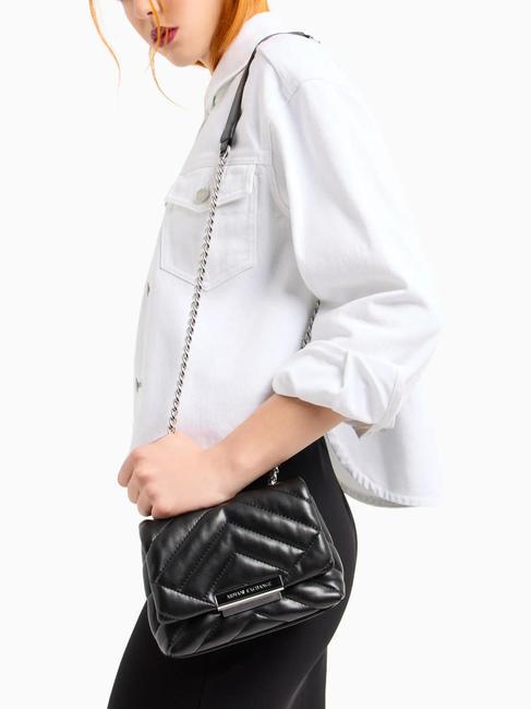 A|X MATELASSE Mini geanta de umar negru - Genți femei